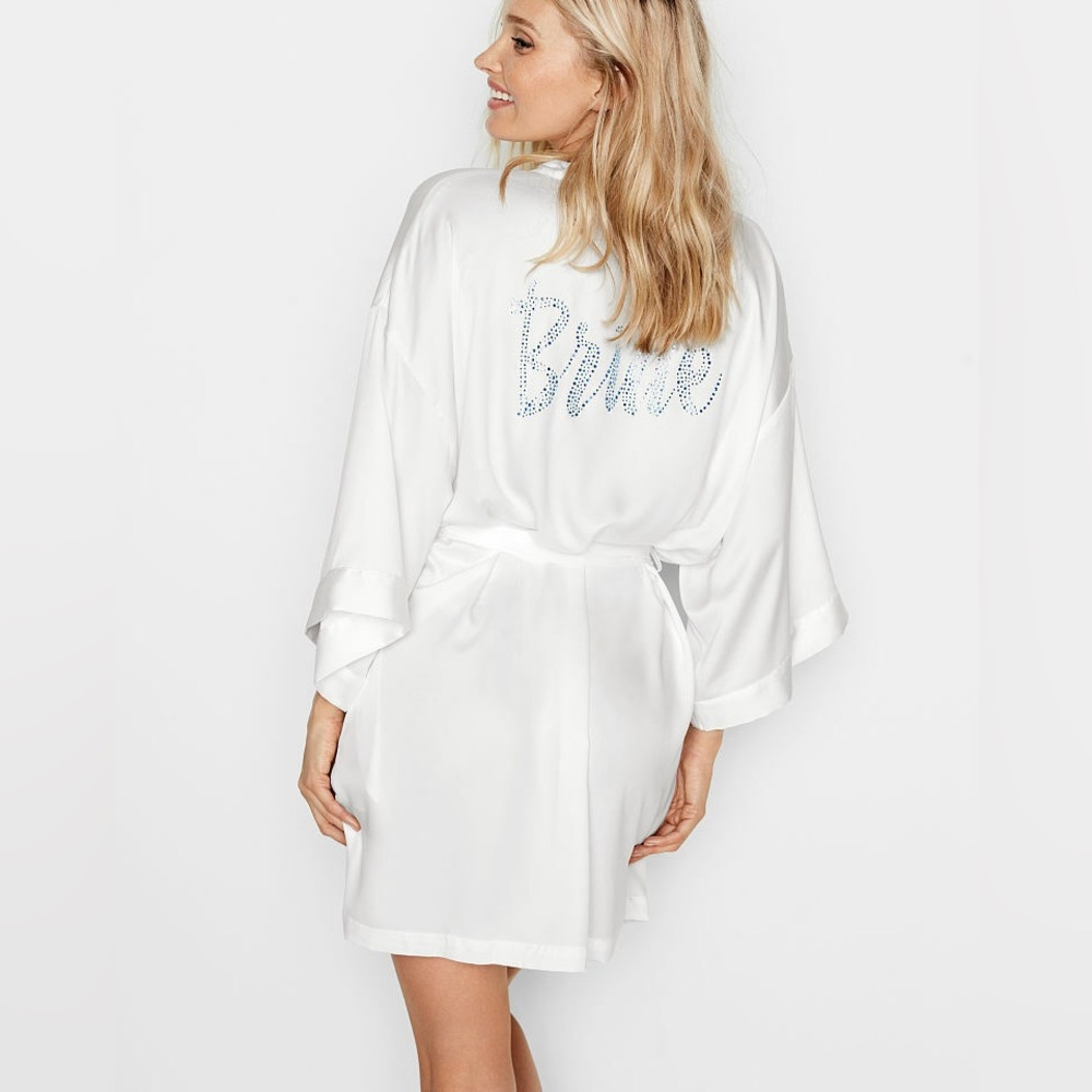 Victoria Secret Bridal Satin Robe